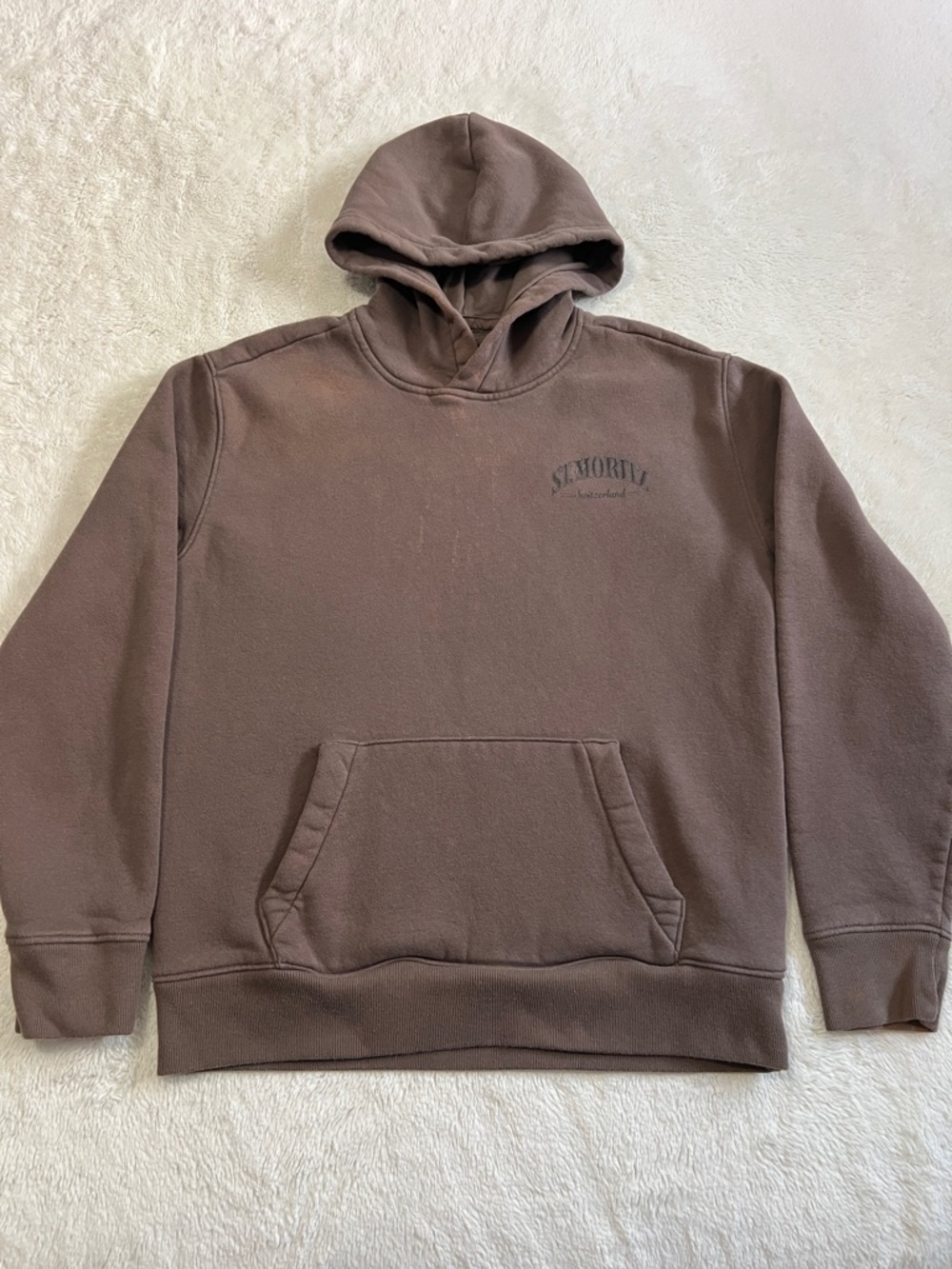 Hollister Brown St. Moritz Pullover Hoodie - Men XS